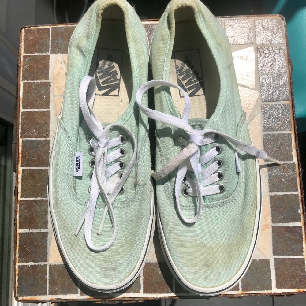Vans in Mint Green